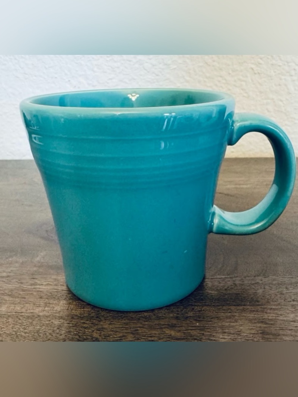 Glazed Teal Ceramic Coffee Mug - Classic Everyday Cup